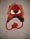 Animal Woolen Hat (Red/Orange)