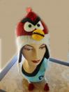  Woollen Angry Bird Face Beanies Hat 