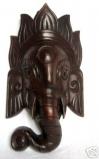 Hand Crafted Wooden Ganesh Mask (Wall Hanging)